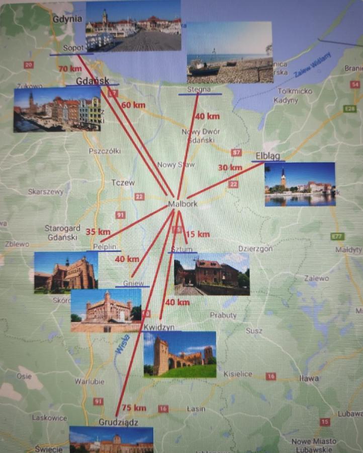 Apartament obok Zamku Malbork Bagian luar foto